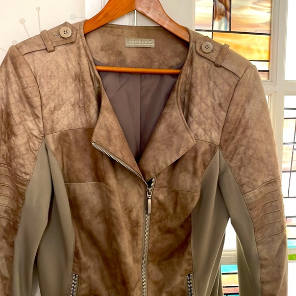 Faux suede light weight jacket. - Picture 2 of 7